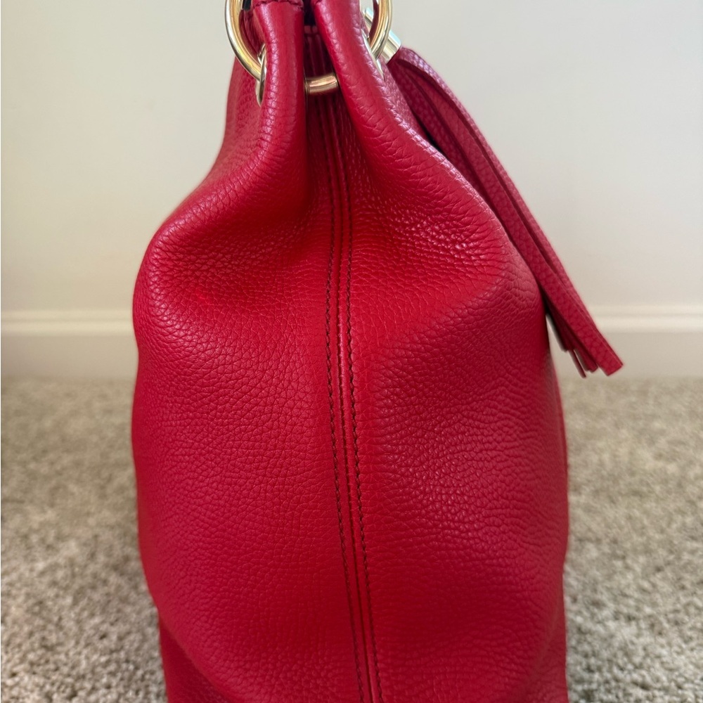 Gucci Large Calfskin Pebbled SoHo Convertible Hobo Bag, EUC - Picture 9 of 14